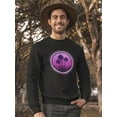 thumbnail image 2 of Retro Palms With Vaporwave Sweatshirt Men -Image by Shutterstock, Male 3X-Large, 2 of 4