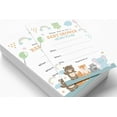 thumbnail image 2 of Inkdotpot 30Jungle Animals Baby Shower Invitation Cards Its a Boy Its a Girl Fill In Blank Invites, 2 of 7