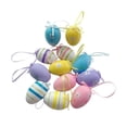 thumbnail image 1 of 12 piezas de huevos de Pascua colgantes para niños, regalos, juguetes, manualidades, huevos de pájaro artificiales para Estilo A, 1 of 9