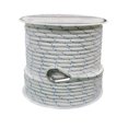thumbnail image 2 of Extreme Max 3006.2529 BoatTector Double Braid Nylon Anchor Line with Thimble - 1/2" x 800', White w/ Blue Tracer, 2 of 3