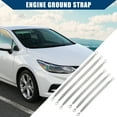 thumbnail image 3 of Unique Bargains Car Automotive Braided Ground Straps Universal Copper 6pcs Silver Tone, 3 of 7