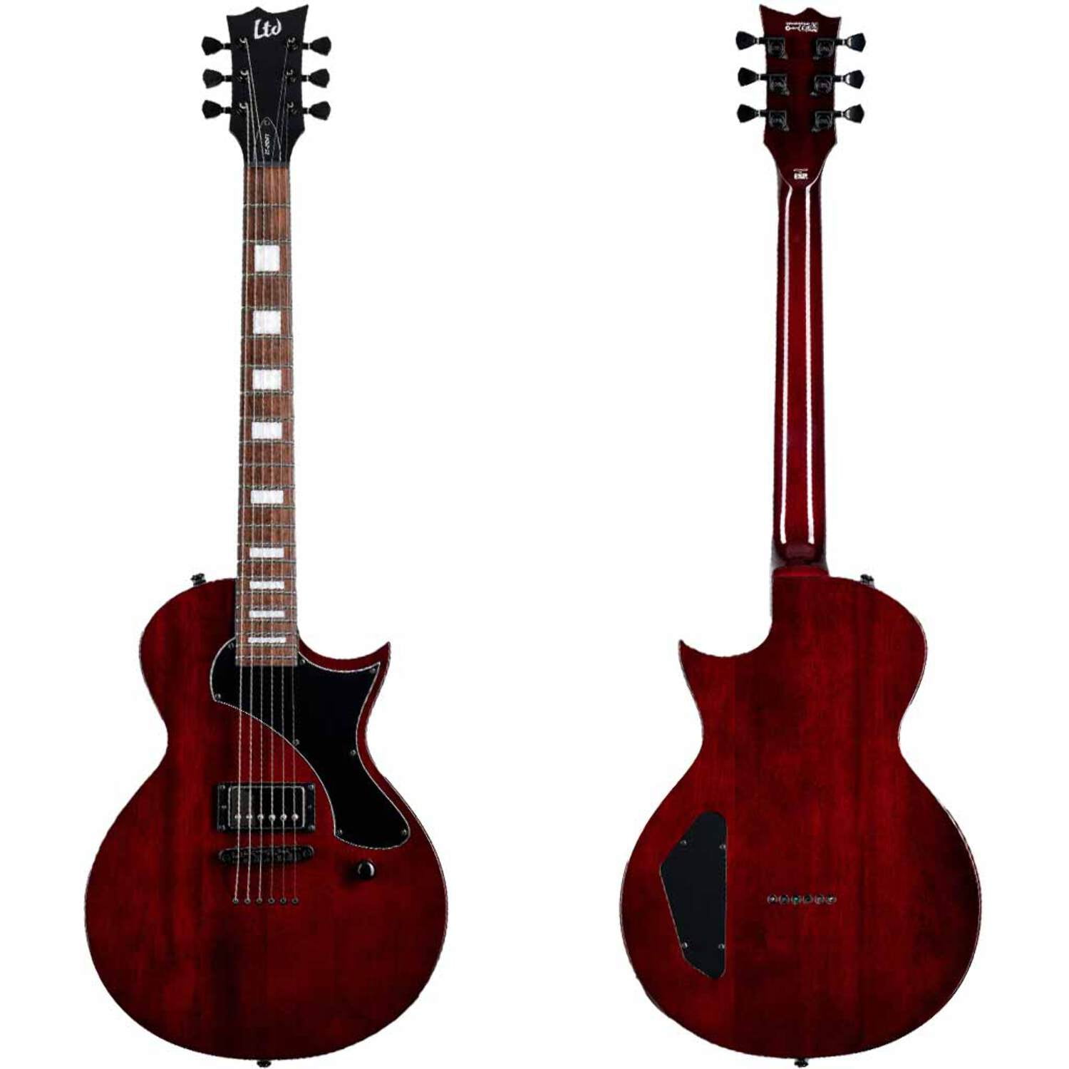 ESP LTD EC-257 Black Satin 7 String Electric Guitar