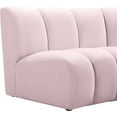 thumbnail image 4 of Meridian Furniture Infinity Pink Velvet Modular Chair, 4 of 7
