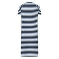 thumbnail image 5 of SwiftWear Women's Striped Sleep Robe with Vertical Pattern, Long Length Zipper Nightgown with Contemporary Design for Home Loungewear, 5 of 7