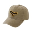 thumbnail image 3 of Krdevn Yellow Dinosaur Embroidery Washed Kids Baseball Cap Soft Adjustable Casual Outdoor Sun Hat for Toddler Boys Girls, 3 of 6