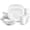 Alpine White, variant on Plates and Bowls Sets, 16 Piece Modern Porcelain Dish Set for 4, Chip and Scratch Resistant Square Dinnerware Set, Microwave and Dishwasher Safe