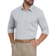 thumbnail image 4 of CAMISAS DE NEGOCIO DE MANGA LARGA PARA HOMBRES CON PATRÓN A CUADROS XL NEGRO GRIS, 4 of 5