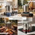 thumbnail image 6 of Stainless Steel Coffee Percolator 33.8 oz Stovetop Coffee Pot with 100 Filter Paper for Camping Travel Heat Resistant Stovetop Coffee Maker Percolator for Campfire or Gas Stove, 6 of 9