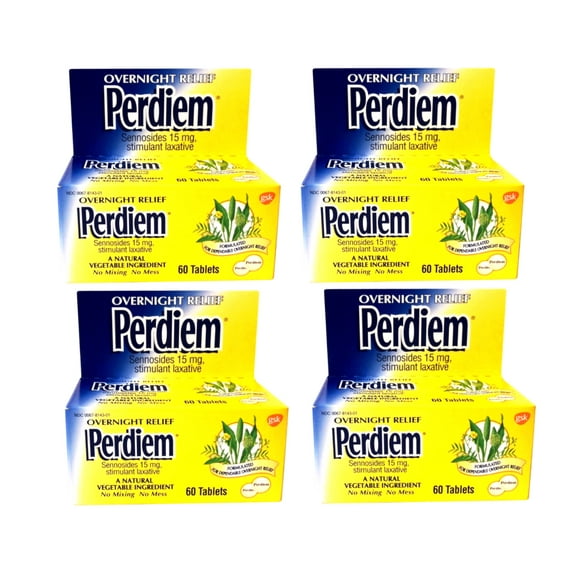 Perdiem Stimulant Laxative Pills Pills 60.0 ea. (Quantity of 4)
