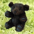 thumbnail image 1 of Saving Sale! Cameland Simulation Model Simulation Little Black Bear Model Plush Toys, 1 of 8