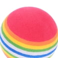 thumbnail image 2 of MasteelfCA 10pcs Rainbow Ball EVA Floating Water Toy Pet Kitten Cats Snack Ball Chew Training Toy Random Color, 2 of 8