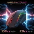 thumbnail image 5 of M810 Max 3-mode Wireless Gaming Mouse  12000 Dpi Wired/wireless Rgb W/rapid Fire Key 8 Macro Buttons 188-hour Reliable Power Capacity For Pc/mac/laptop, 5 of 8