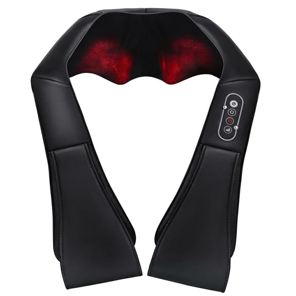 Naipo Shiatsu Back and Neck Massager with Heat Deep Kneading Massage, Best Gifts Mom Dad Women Men, Home, Office Car Use