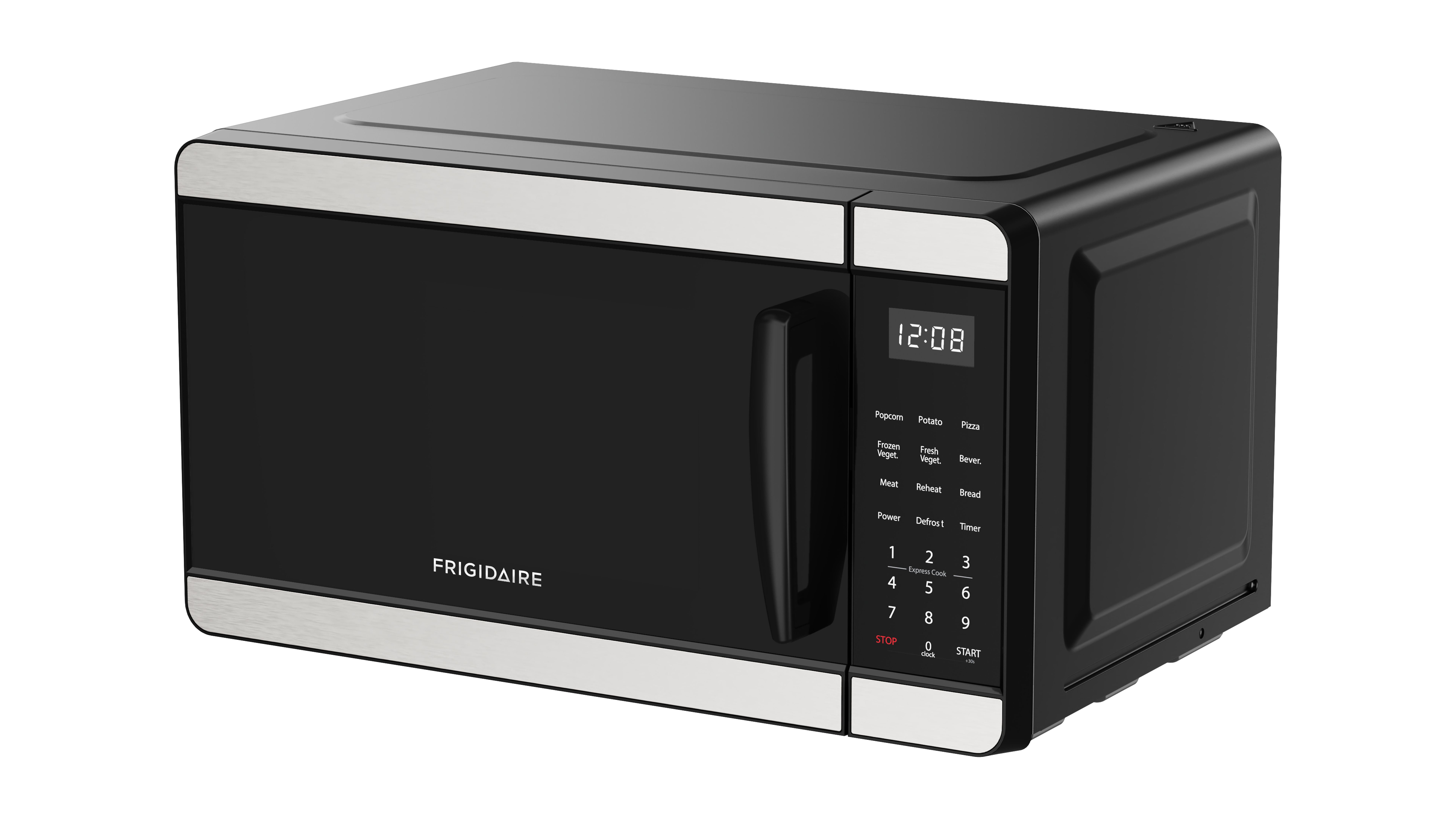 Frigidaire 0.7 Cu. ft. Countertop Microwave Oven, 700 Watt Power, 10 Power Levels, Stainless Steel