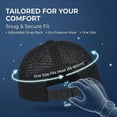 thumbnail image 6 of Docker Hats for Men, Breathable Mesh Brimless Skull Cap Adjustable Summer Beanie Sailor Fisherman Hat Lightweight Foldable Hip Hop Streetwear Caps 2 Pack, 6 of 6