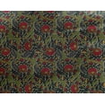 thumbnail image 4 of oneOone Georgette Viscose Fabric Leaves & Floral Block Decor Fabric Printed BTY 42 Inch Wide, 4 of 4