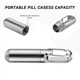 thumbnail image 4 of 2X Small Pocket Pill Box Keychain,Portable Pill Case Stainless Steel Travel Pill Container Keychain Pill Holder, 4 of 6