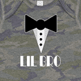 thumbnail image 4 of Inktastic Lil Bro Little Brother Mock Tuxedo Tux Boys Baby Bodysuit, 4 of 5