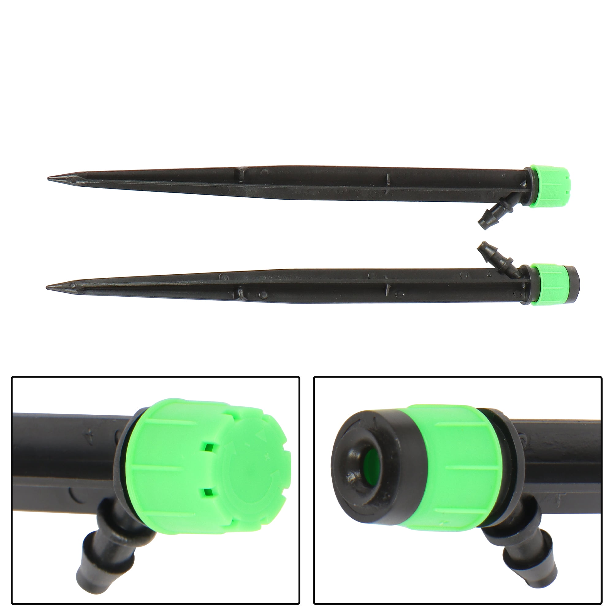 labwork Drip Irrigation System-Adjustable Irrigation System for Garden, Raised Beds - Drip Irrigation Kit with Drip Emitters, 5/16" and 1/4" Irrigation Tubing and Barbed Fittings