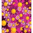 thumbnail image 3 of Abstract Duvet Cover Set, Flowers Cartoon Summer Garden Happy Cheering Flourish Vibrant Display, Decorative 3 Piece Bedding Set with 2 Pillow Shams, King Size, Hot Pink Lilac Orange, by Ambesonne, 3 of 3