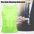 thumbnail image 2 of Unique Bargains Men Body Slimming Tummy Shaper Underwear Stretch Shapewear Waist Girdle XL Green, 2 of 7