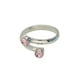 thumbnail image 1 of Anillo para Mujer con Cristal Fino Swarovski Round Stone–  Bañado en Rodio– Anillo Elegante y Brillante-Aretes de Mujer de Moda, Joyería para Mujer de Moda– Regalo especial Ortiz Espinosa Temporada, 1 of 2