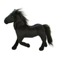thumbnail image 2 of Stuffed Animals Horse Decorative Cuddly Plush Toy for Themed Parties Decor Black, 2 of 8