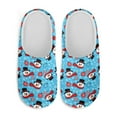 thumbnail image 2 of Psesaysky Women's Cartoon Christmas Snowman Print Closed Toe Slippers for Women Soft Sole Cotton Slide Lightweight Indoor Slippers Bedroom Shoes, Size 12-13, 2 of 7