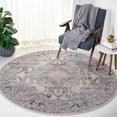 thumbnail image 2 of SAFAVIEH Oregon Ethelinda Oriental Area Rug, Beige/Grey, 6'7" x 6'7" Round, 2 of 10
