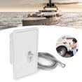 thumbnail image 4 of Grifo Externo Accesorio Para RV, Caja De Ducha Exterior, Kit De Doble Válvula De Calor Frío, Doble Control Con Manguera De Metal, Cabezal Rociador, Llaves De Bloqueo De 1/2 ZAQW Exterior Faucet, 4 of 8
