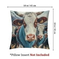 thumbnail image 4 of nygtbtfer  Printed Cute Farm Animal Cow Square Pillowcases Pillow Case Cushion Garden Cushion Super Soft Pack of 2 for Home Couch Sofa Decorative White, 4 of 7