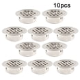 thumbnail image 1 of 10X Cache-Grille Rond en Métal pour Armoire et Placard Ventilation Maison, 1 of 9