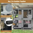 thumbnail image 6 of MEDEHOO 71 " Outdoor Catio Cat Enclosure , Kitty House Indoor with Perches and Condos Large Cat Shelter -Waterproof Catio Shelter with Wheels, 6 of 10