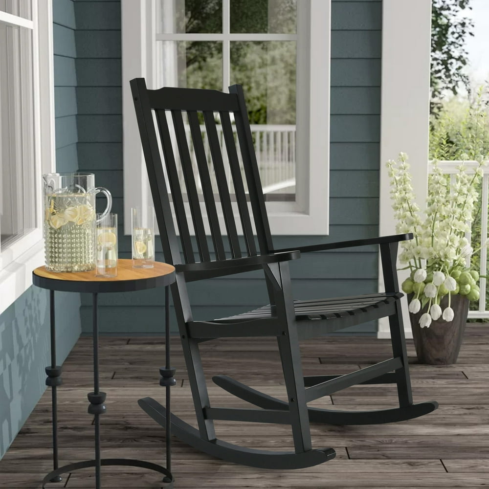 Outdoor Rocking Chairs for Porch, Wooden Rocking Chair Patio Furniture