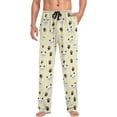 thumbnail image 4 of FREEAMG Cute Cat Panda Pajama Pants for Men, Men's Separate Bottoms, Comfortable Sleep Lounge Pj Pants, 4 of 7