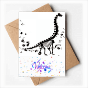 dinosaur b bs vegetation Welcome Back Greeting Cards Envelopes Blank