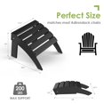 thumbnail image 2 of Juego de 2 otomanas Adirondack GREENVINES para pies, negras, de HDPE, 2 of 6