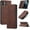 Coffee, variant on Wallet Case for iPhone 11 6.1 inch, Premium PU Leather Case Vintage Matte Wallet Flip Cover [Card Slots] [Magnetic Closure] Stand Function Folio Shockproof Full Protection for iPhone 11 - Black