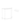 thumbnail image 1 of Mesita de noche de acrílico,Mesa auxiliar de acrílico transparente Mesa auxiliar transparente en capas,Mesa pequeña de acrílico,mesita de noche pequeña,compacta,Cesta de almacenamiento, 1 of 8