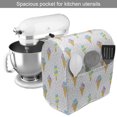 thumbnail image 2 of Ice Cream Stand Mixer Cover, Summer Ice Dessert Art Pattern with Waffle Cones and Sundae Dairy Refreshment, Kitchen Appliance Organizer Bag Cover with Pockets, 5 Quarts, Multicolor, by Ambesonne, 2 of 4