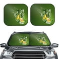 thumbnail image 2 of Daiia Friut Avocado 2PCS Car Windshield Sun Shade, Foldable Sun Shield for Car Front Window, Auto Sun Blocker Visor Protector Universal for Truck SUV Pickup-Small, 2 of 7