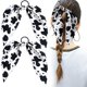 thumbnail image 1 of Mxxipp 2 bandas para el pelo con estampado de vaca para mujeres y niñas, antideslizantes, lazos elásticos para el pelo, lazos para orejas de conejo, coleteros, accesorios para cabello rizado, recto, f, 1 of 5