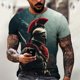 thumbnail image 3 of Camiseta gráfica Sparta para hombre, camiseta para hombre, ropa, camiseta de gran tamaño, camiseta para hombre, camiseta con estampado 3D, camisetas de verano, camisetas casuales de manga corta para c, 3 of 5