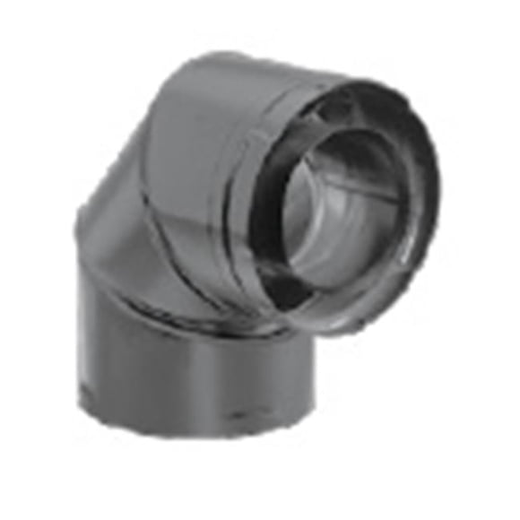 Dura-Vent 58DVA-E90B 5'' x 8'' DirectVent Pro 90 Degree Black Elbow