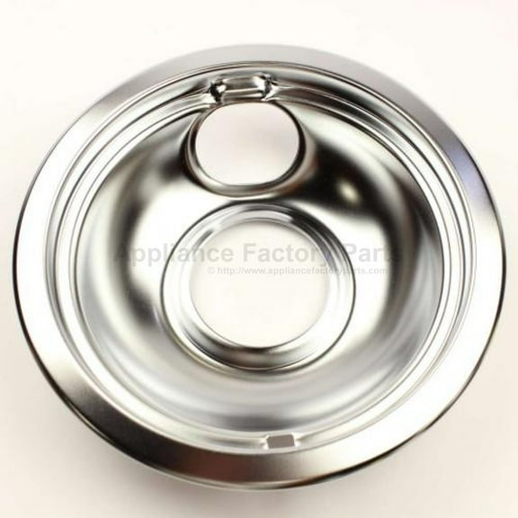Whirlpool Part Number W10196406: Bowl. Drip (6`` Chrome )