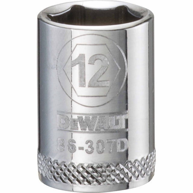 Juego de enchufes DEWALT DWMT86307OSP, unidad de 3/8 pulgadas, 12 mm, 6 puntos