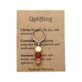 thumbnail image 6 of Stone Bead Keychain Souvenir Gift for Women Men, Handmade Gemstone Key Ring Charm Accessories for Car Keys Bag Purse, Birthday Party Favors Gifts A, 1Pcs, 6 of 6