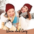 thumbnail image 4 of Gaeub Happy New Year 2025 Print Unisex Knitted Hat,Warm Winter Beanie,Unisex Fashion Knit Cuffed Cap,Ski Hat for Men and Women, 4 of 6