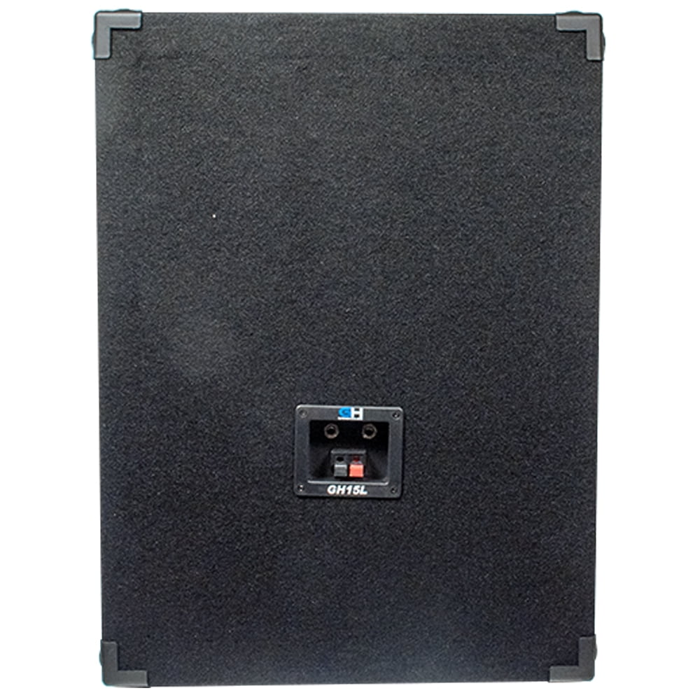 GH15L - Passive 15 Inch 2-Way PA/DJ Loudspeaker Cabinet - 800 Watt Full Range PA/DJ Band Live Sound Speaker