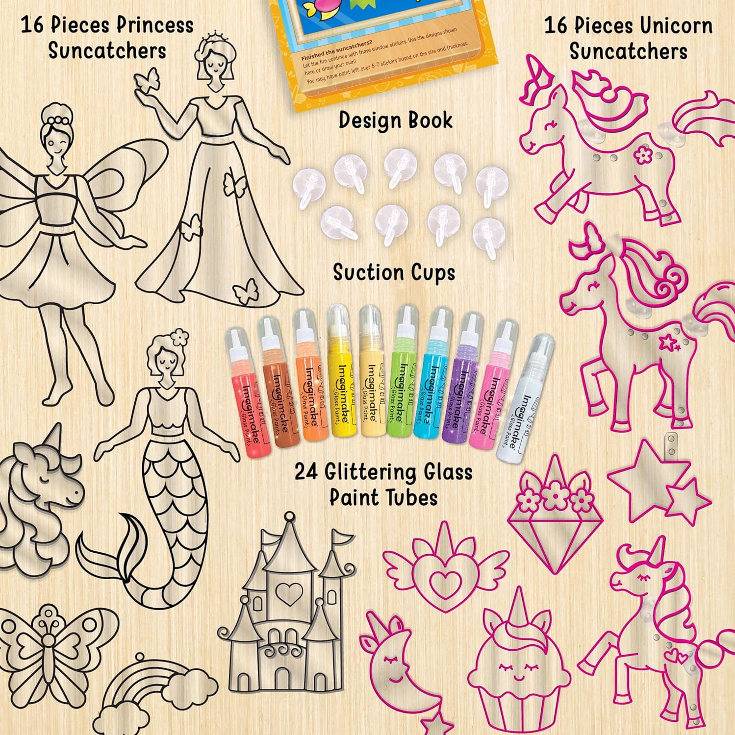 Imagimake Window Art Princess  Girls Toys Age 6-8